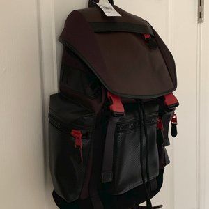 NWT COACH TERRAIN TREK BACK PACK OXBLOOD/TRUE RED